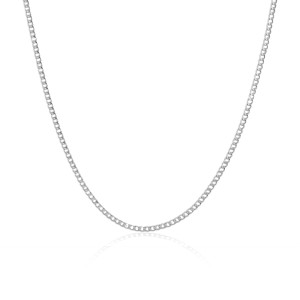 Lant barbati argint rodiat model cubanez curb 3,3 mm x 55 cm DiAmanti PancerkaK100-55cm-SL (Argint 925‰ 15,2 g.)